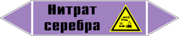 Маркировка трубопровода "нитрат серебра" (a04, пленка, 507х105 мм)" - Маркировка трубопроводов - Маркировки трубопроводов "ЩЕЛОЧЬ" - Магазин охраны труда Протекторшоп