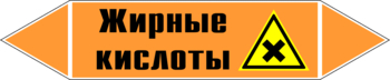 Маркировка трубопровода "жирные кислоты" (k16, пленка, 358х74 мм)" - Маркировка трубопроводов - Маркировки трубопроводов "КИСЛОТА" - Магазин охраны труда Протекторшоп