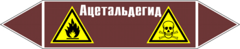 Маркировка трубопровода "ацетальдегид" (пленка, 507х105 мм) - Маркировка трубопроводов - Маркировки трубопроводов "ЖИДКОСТЬ" - Магазин охраны труда Протекторшоп