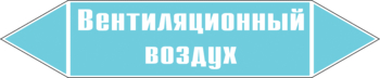 Маркировка трубопровода "вентиляционный воздух" (пленка, 507х105 мм) - Маркировка трубопроводов - Маркировки трубопроводов "ВОЗДУХ" - Магазин охраны труда Протекторшоп