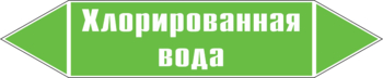 Маркировка трубопровода "хлорированная вода" (пленка, 252х52 мм) - Маркировка трубопроводов - Маркировки трубопроводов "ВОДА" - Магазин охраны труда Протекторшоп