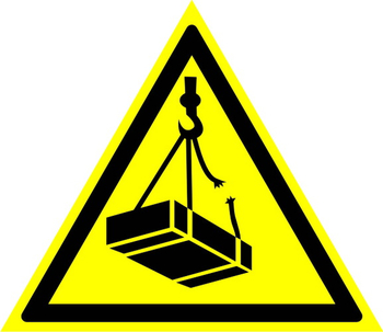 W06 опасно! возможно падение груза (пленка, сторона 200 мм) - Знаки безопасности - Предупреждающие знаки - Магазин охраны труда Протекторшоп